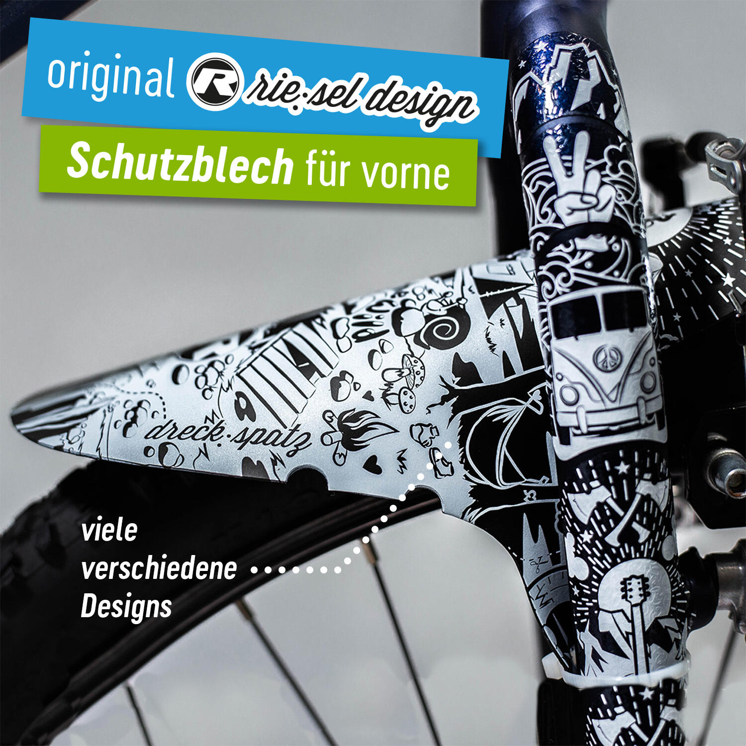 Kinder Fahrrad Schutzblech Set – Mudguard vorne & hinten für 16–29 Zoll 2/7