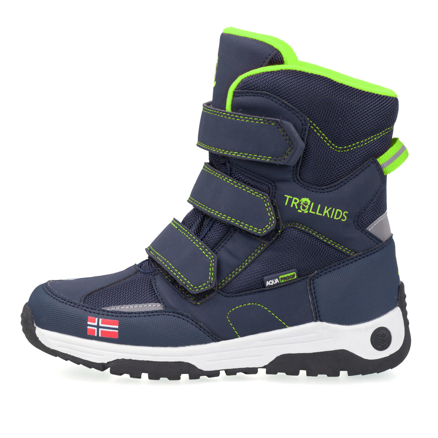 Enfants Chaussures d'hiver Lofoten bleu marine / vert vipère 2/5