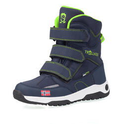 Enfants Chaussures d'hiver Lofoten bleu marine / rose vif