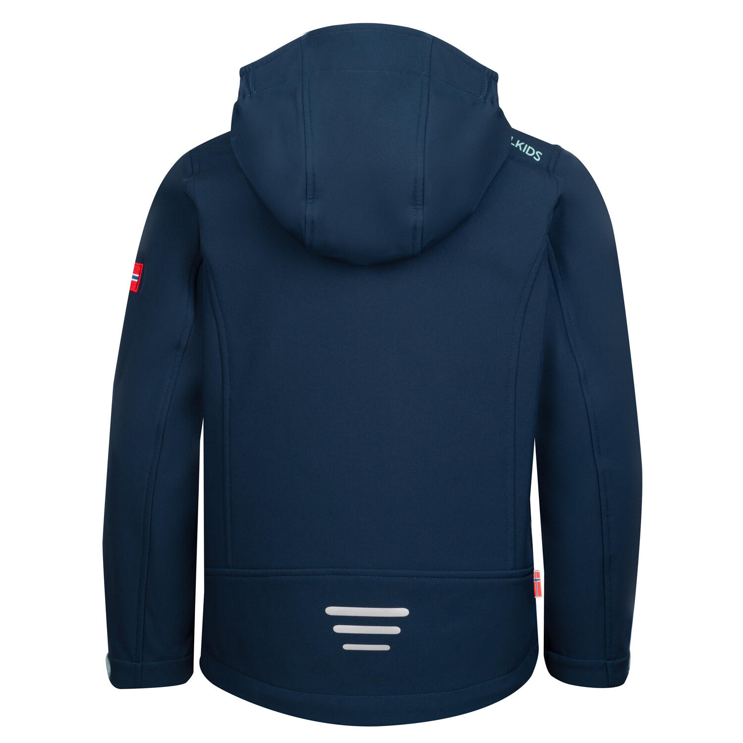 Veste softshell enfant Trollfjord bleu foncé 2/3