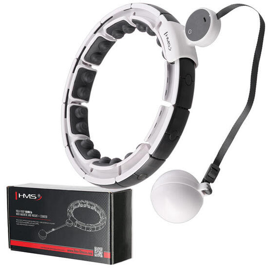 Hula hop z magnesami i obciążnikiem + wyświetlacz LCD HMS HHM16