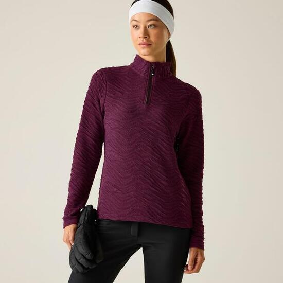 Polaire active isolante Glamourize, intermédiaire, fermeture quart de zip