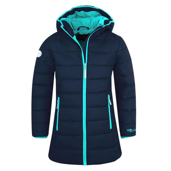 Manteau enfant Stavanger bleu marine/menthe