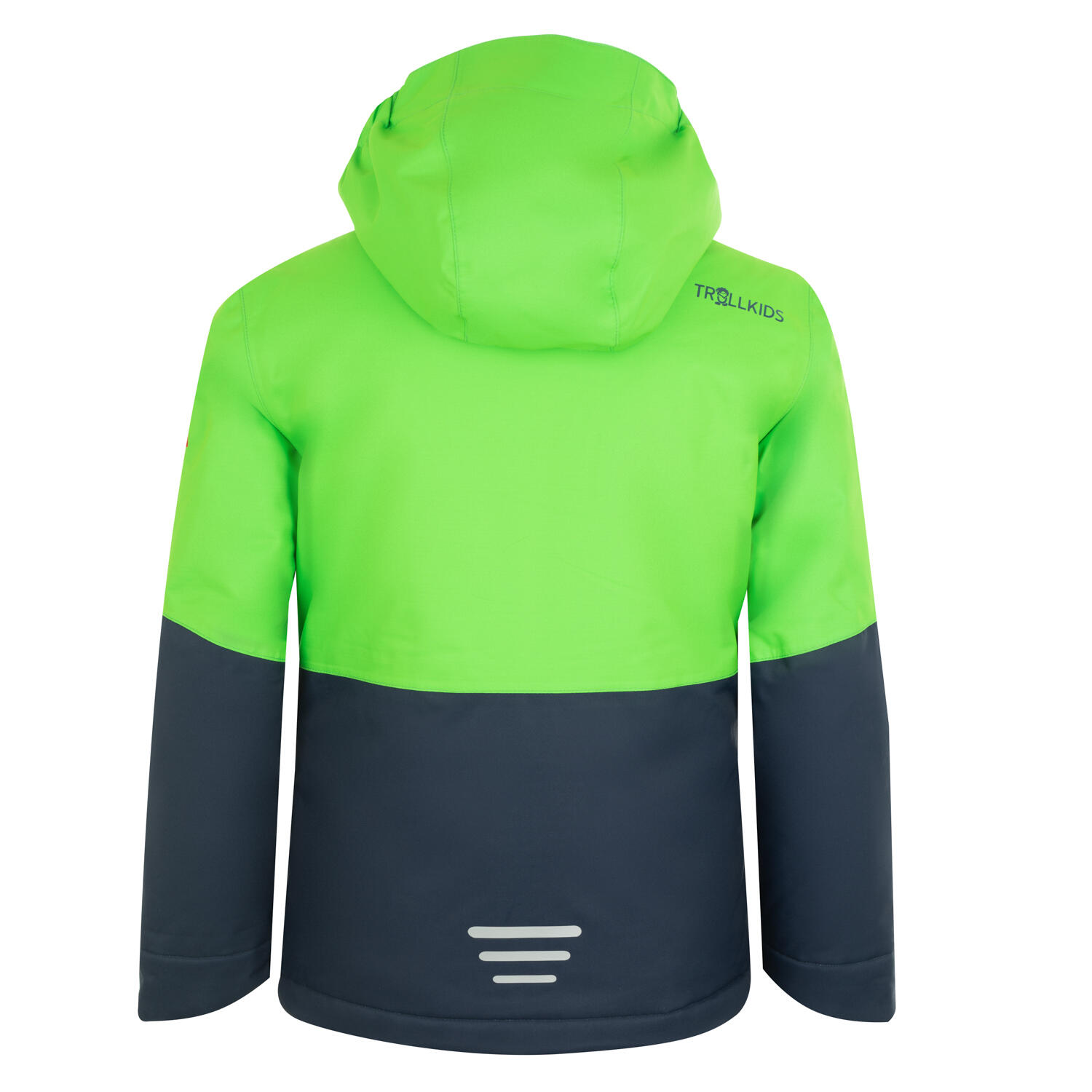 Veste de ski enfant Hallingdal imperméable vert clair/bleu marine 2/3