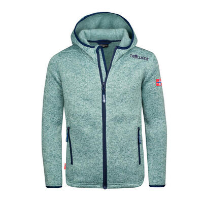 Hoody meisjes jondalen xt groen glacier/marineblauw
