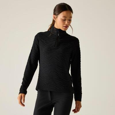 Glamourize middenlaag isolerende actieve fleecetrui met 1/4 rits voor dames