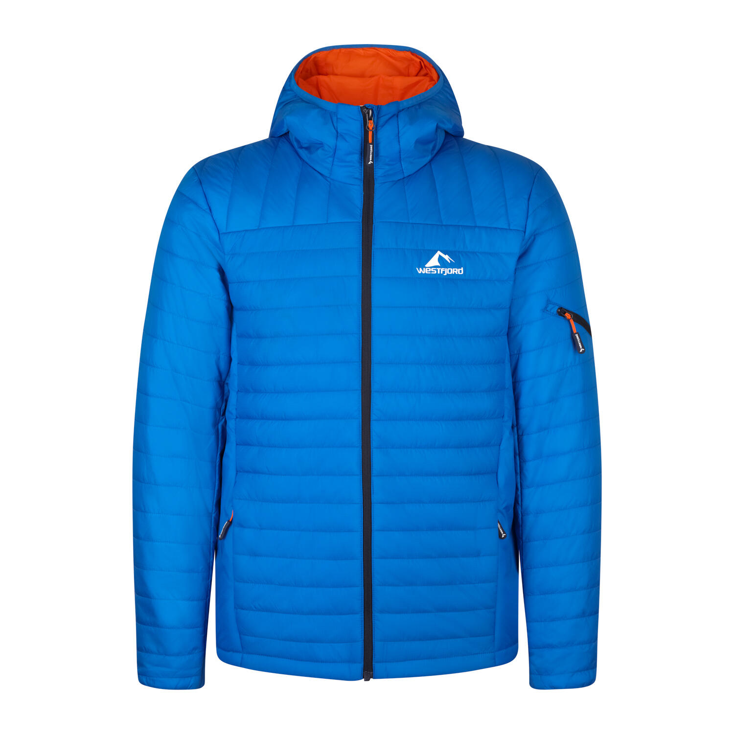 himmelblau / orange