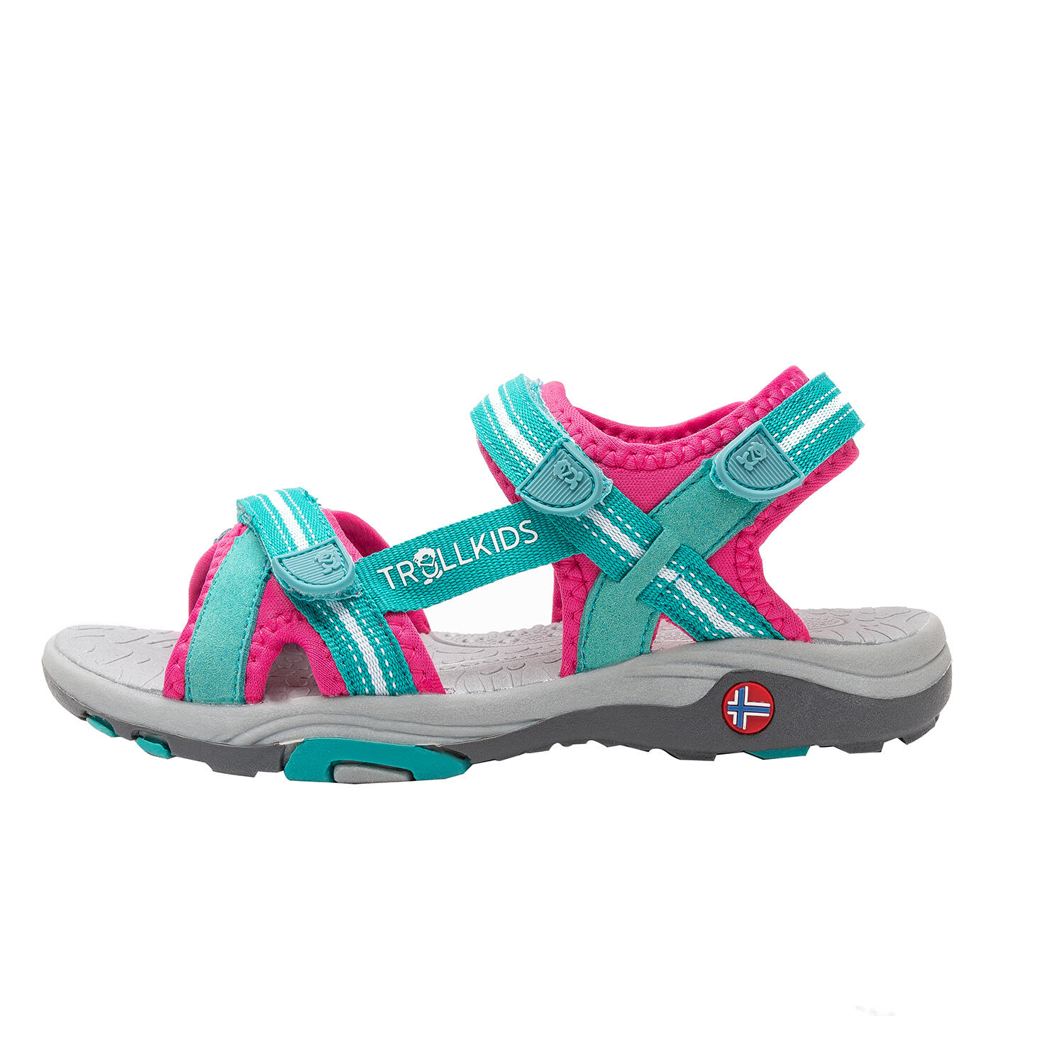 Filles Preikestolen Sandales Vert émeraude/rouge rubis 2/7