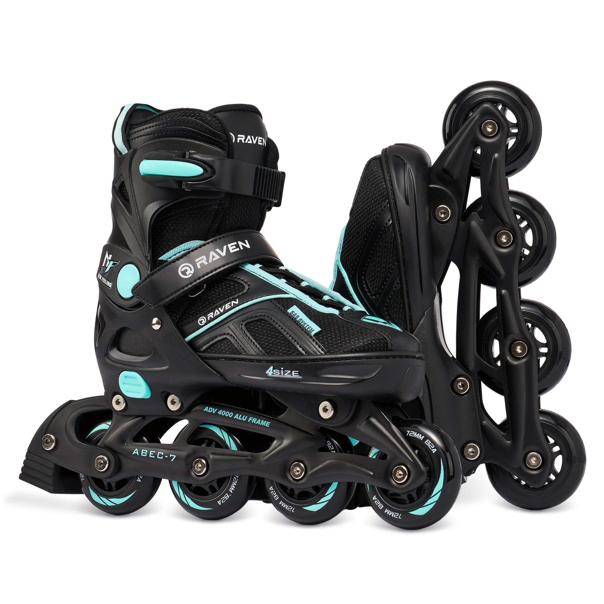 Patins de rodas ajustáveis Raven Pulse 2 em 1 2/7