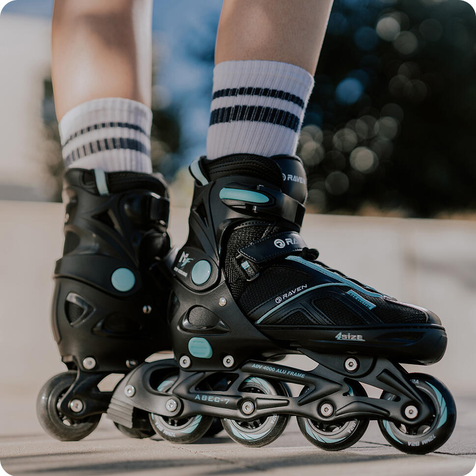 Patins de rodas ajustáveis Raven Pulse 2 em 1 6/7