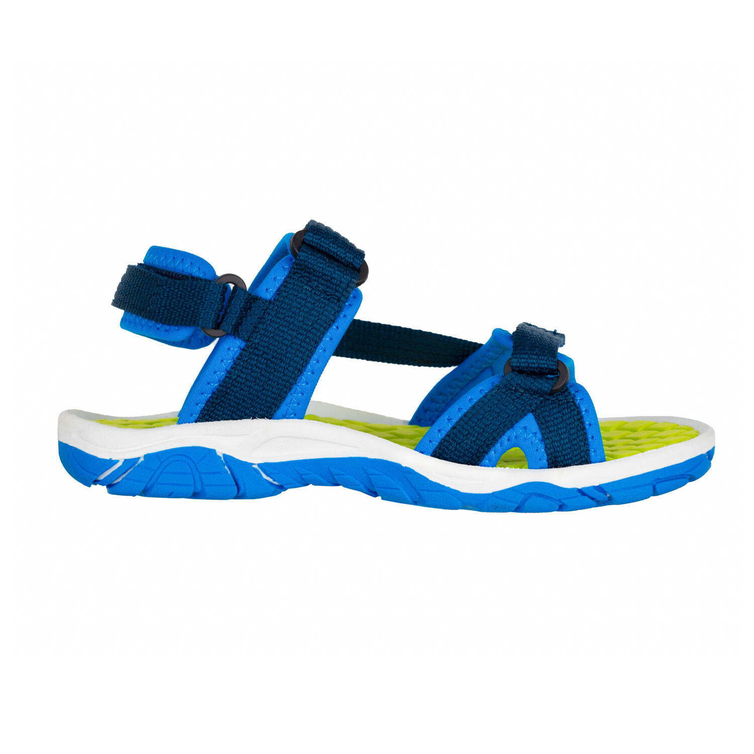 Enfants Oslofjord Sandales Bleu marine/vert citron 2/4