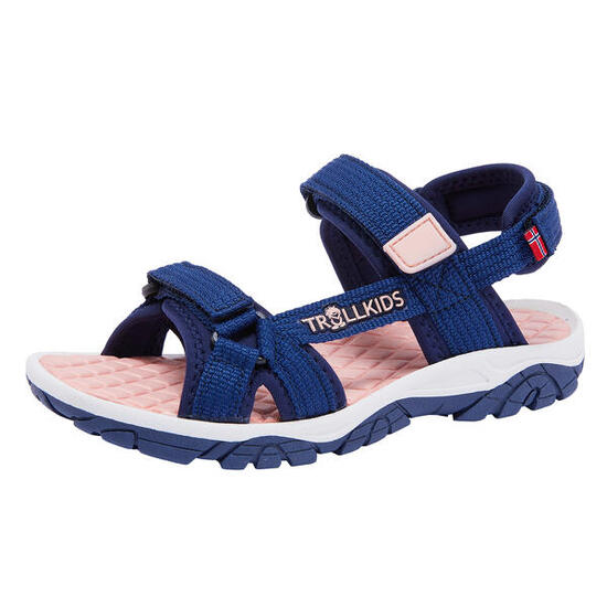 Enfants Oslofjord Sandales Bleu lotus/corail