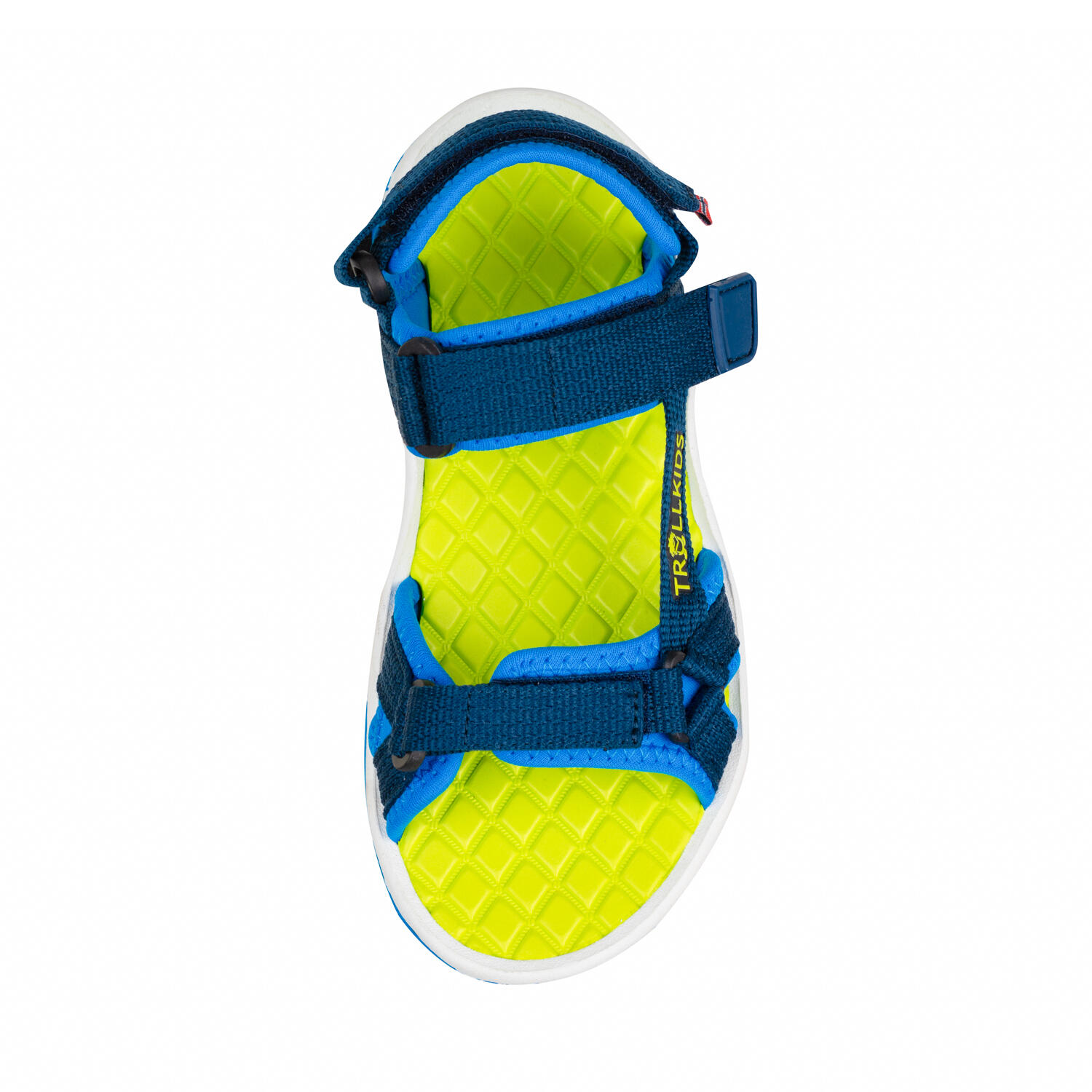 Enfants Oslofjord Sandales Bleu marine/vert citron 3/4