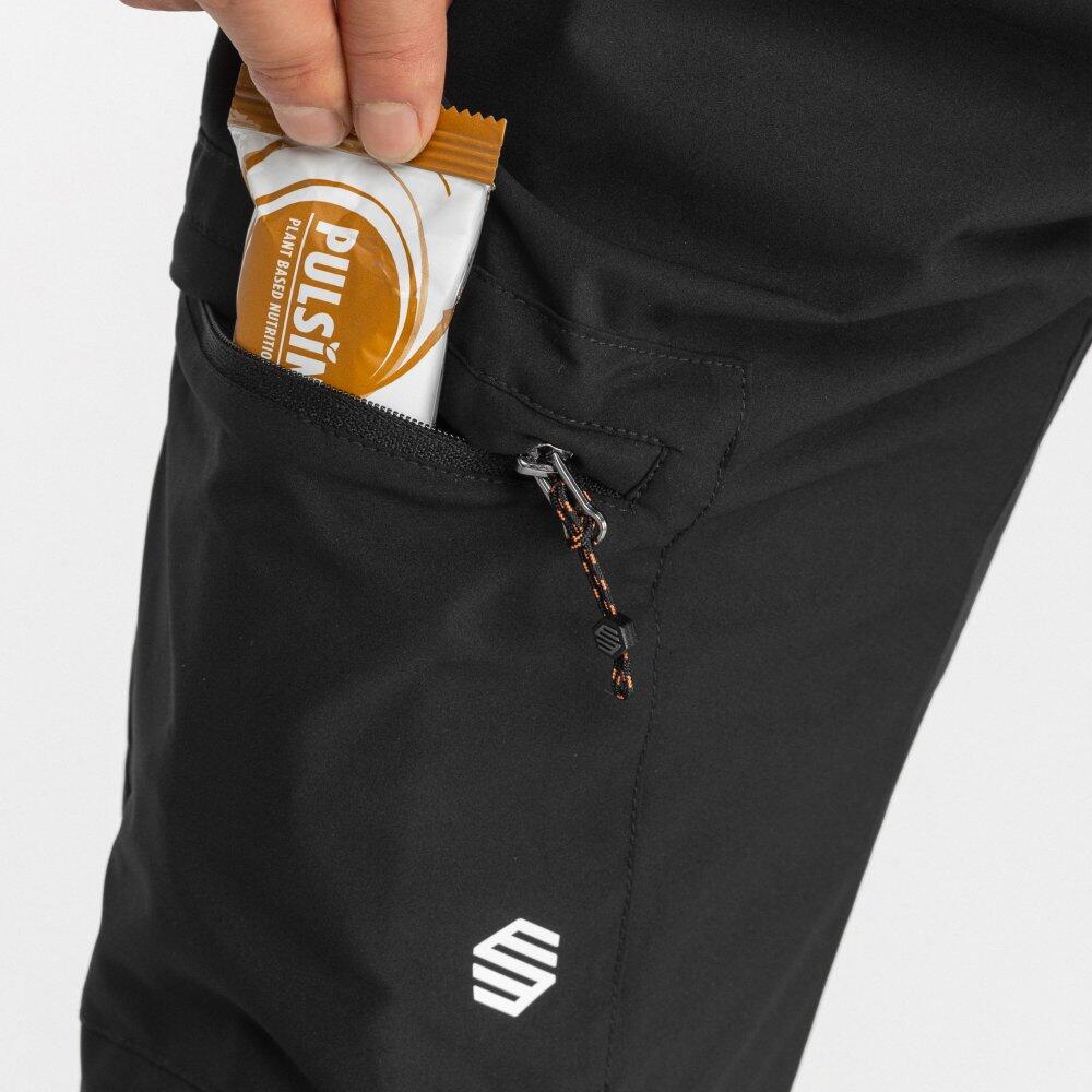 Pantalón largo montaña hombre senderismo Ladder Negro 4/8