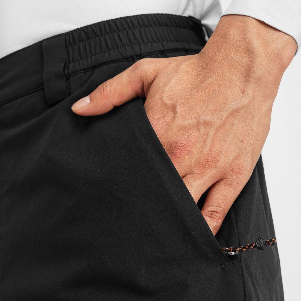 Pantalón largo montaña hombre senderismo Ladder Negro 5/8