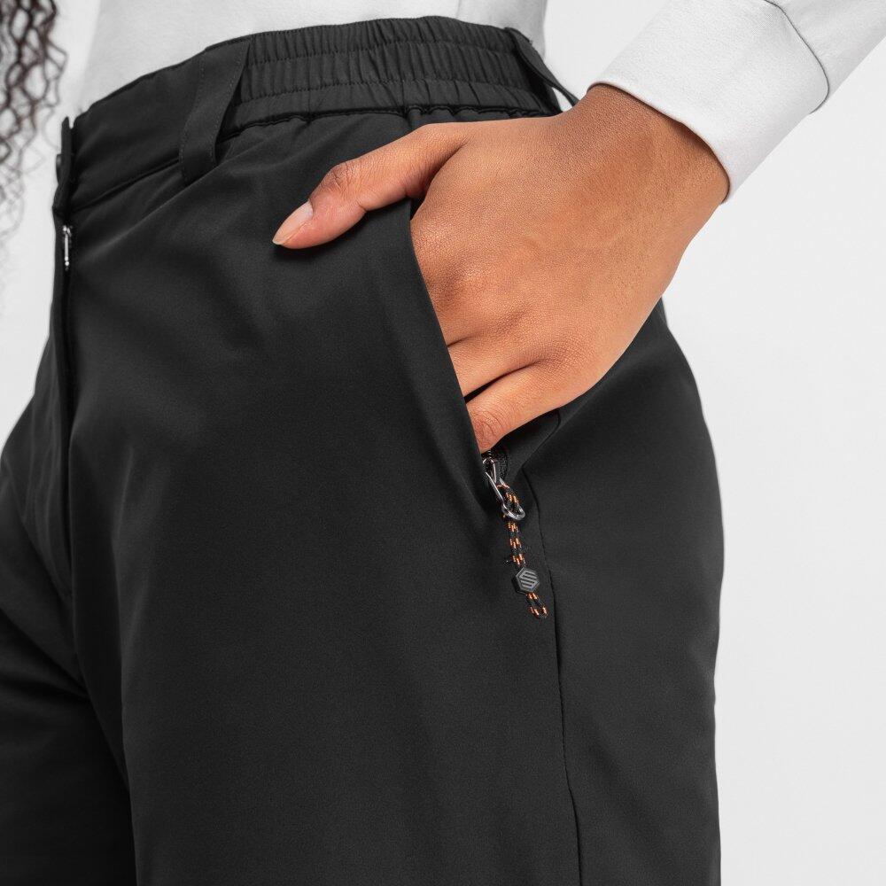 Damen Wandern wanderhose Grinnell Schwarz 5/7