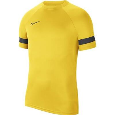 Nike dri-fit academy 21 heren polo geel/zwart xl