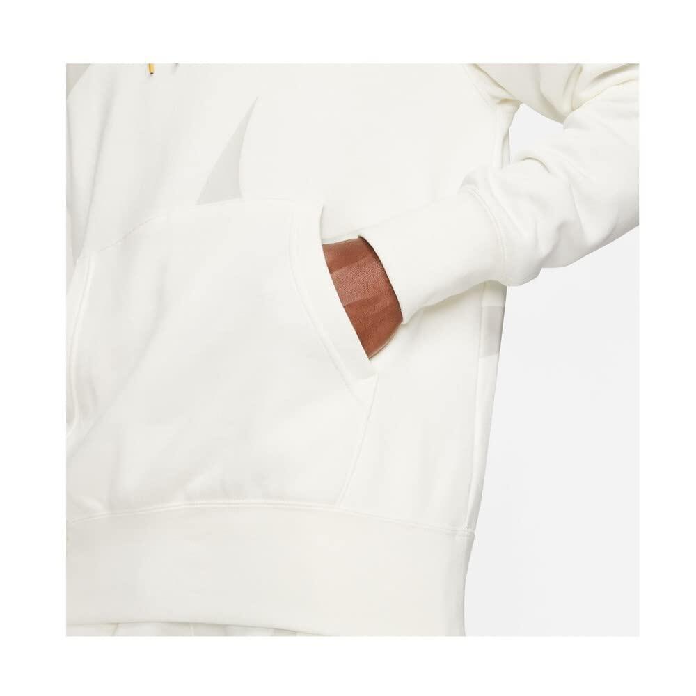 Felpa con cappuccio Nike Swoosh bianca da uomo, taglia XL 2/6