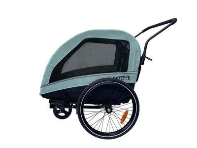 Rimorchio per bicicletta con funzione passeggino per cani PETRIVE fino a 40 kg