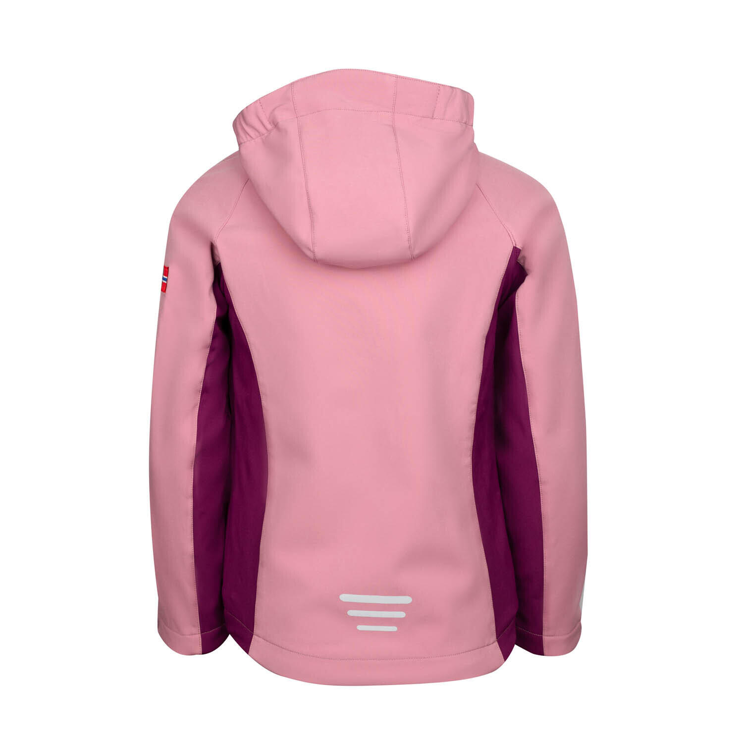 Veste softshell fille Kristiansand Orchidée/Mauveterre 2/3
