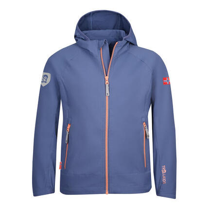 Veste softshell fille Kvalvika vert glacier/bleu marine