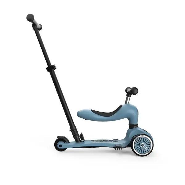 Scooter 2-in-1 with seat & push bar - Highwaykick 1 Steel
