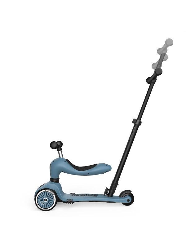 Trottinette 2-en-1 avec siège & canne - Highwaykick 1 Acier 4/7