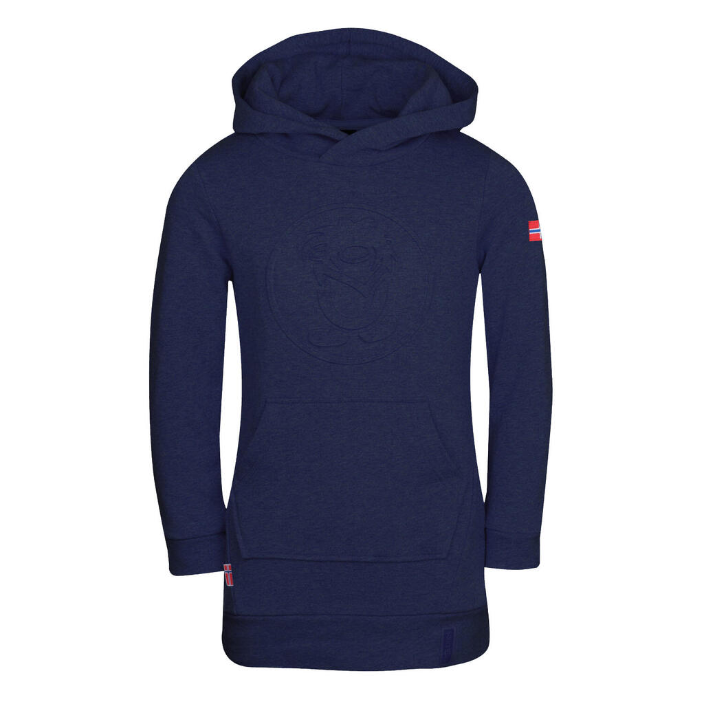 Girls Sandefjord Dress Navy Blue / Orange