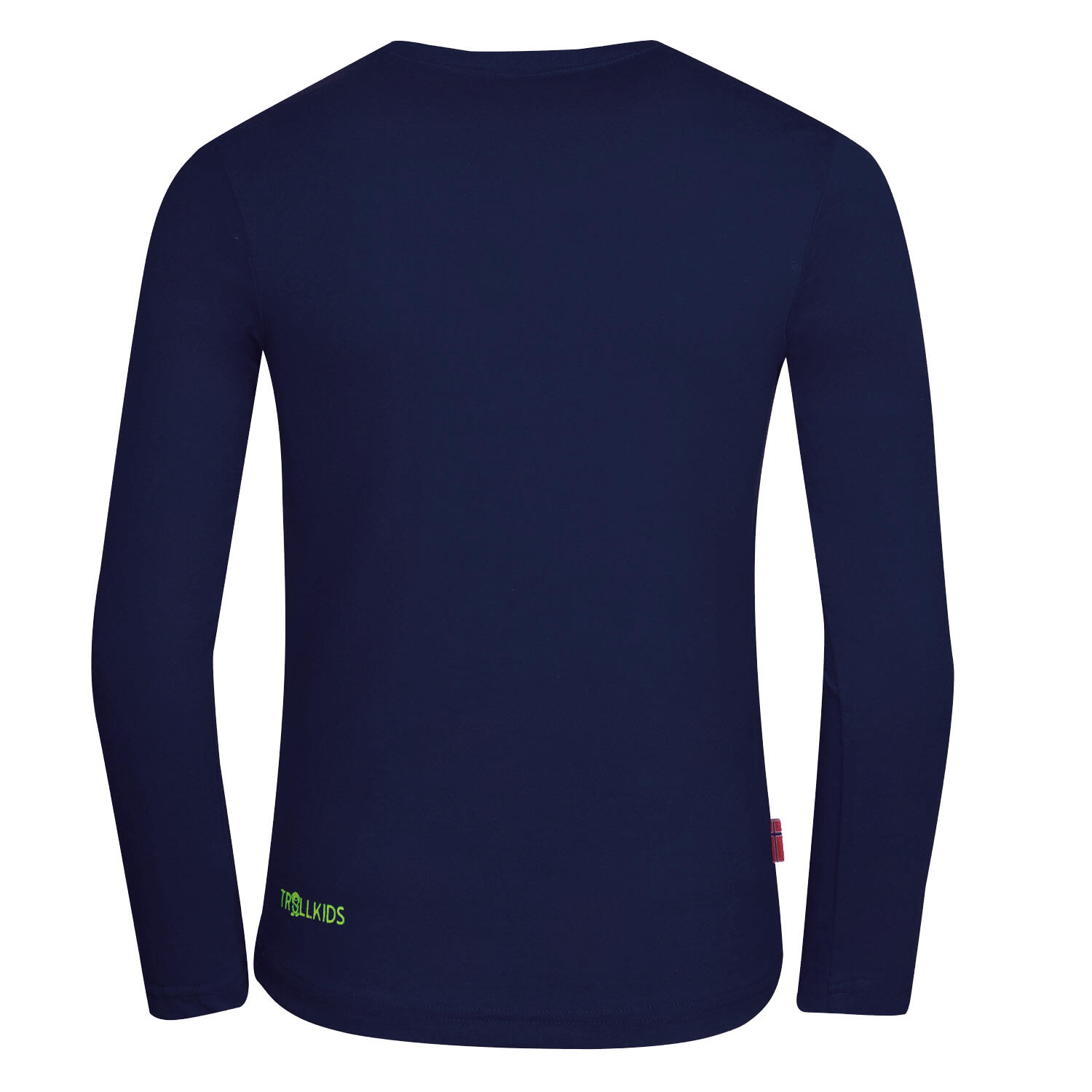 T-shirt long enfant Troll Bleu marine/Vert 2/3