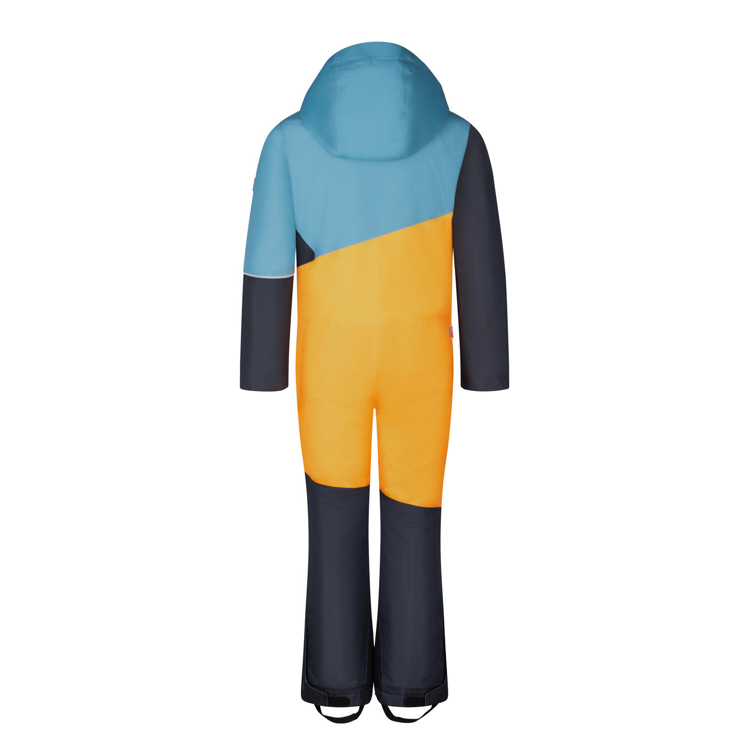 Combinaison de neige pour enfants Hallingdal bleu acier/mangue/noir 2/2