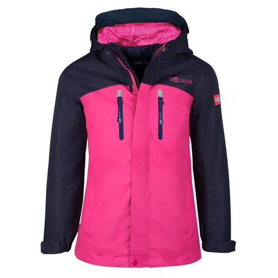 Veste de pluie pour enfants Nusfjord Imperméable Bleu marine / Magenta