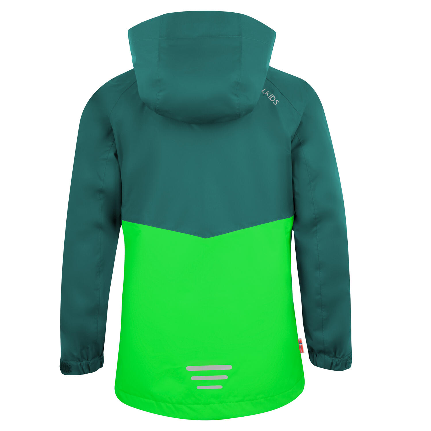 Veste 3en1 enfants Bryggen imperméable vert foncé / vert clair 2/5