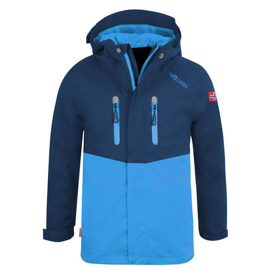 Veste de pluie pour enfants Nusfjord Imperméable Bleu marine / Bleu moyen