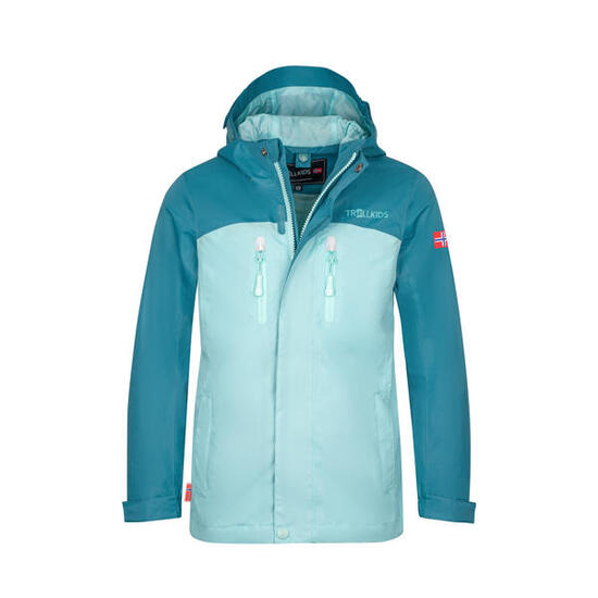 Kinder Regenjacke Nusfjord Marineblau/Violett