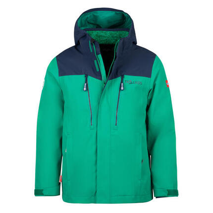 Veste fonctionnelle 3 en 1 Preikestolen pour enfants Vert poivre/bleu marine