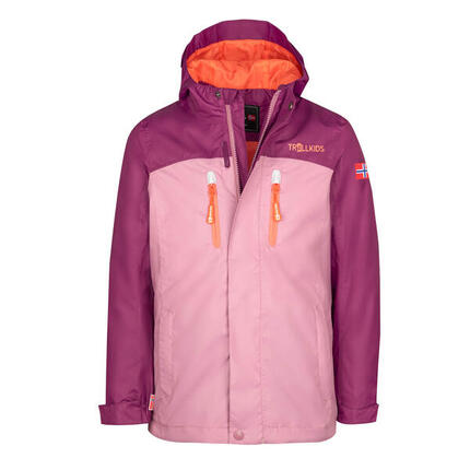 Kinder Regenjacke Nusfjord Marineblau/Violett