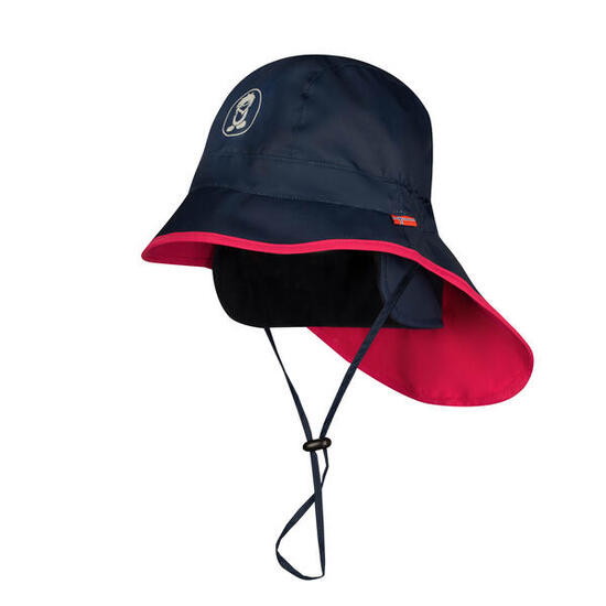 Chapeau de pluie Rain pour enfants bleu marine/magenta