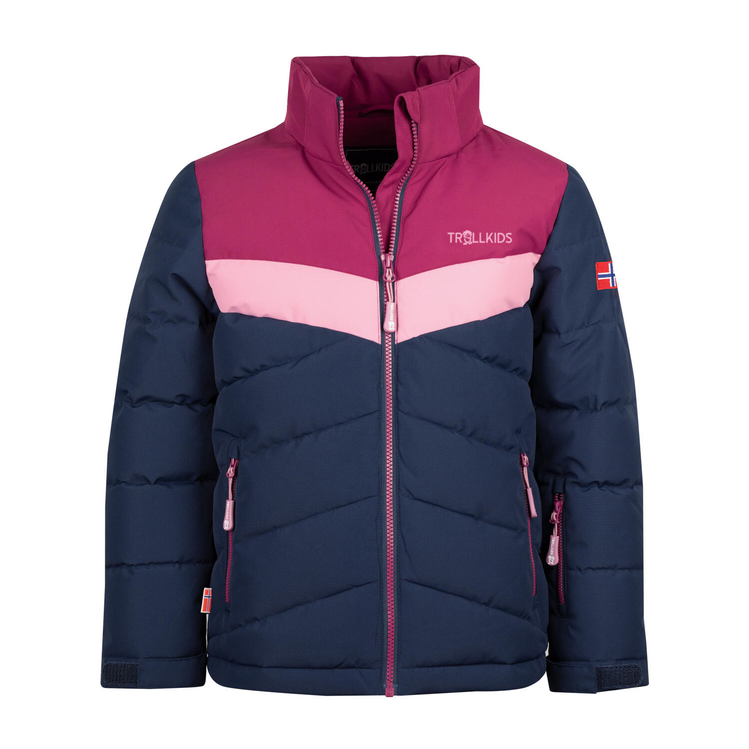 Filles Veste d'hiver Gryllefjord Bleu marine/Violet 3/5