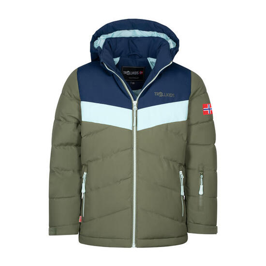 Filles Veste d'hiver Gryllefjord Marine/Olive foncé/Hommes the froide
