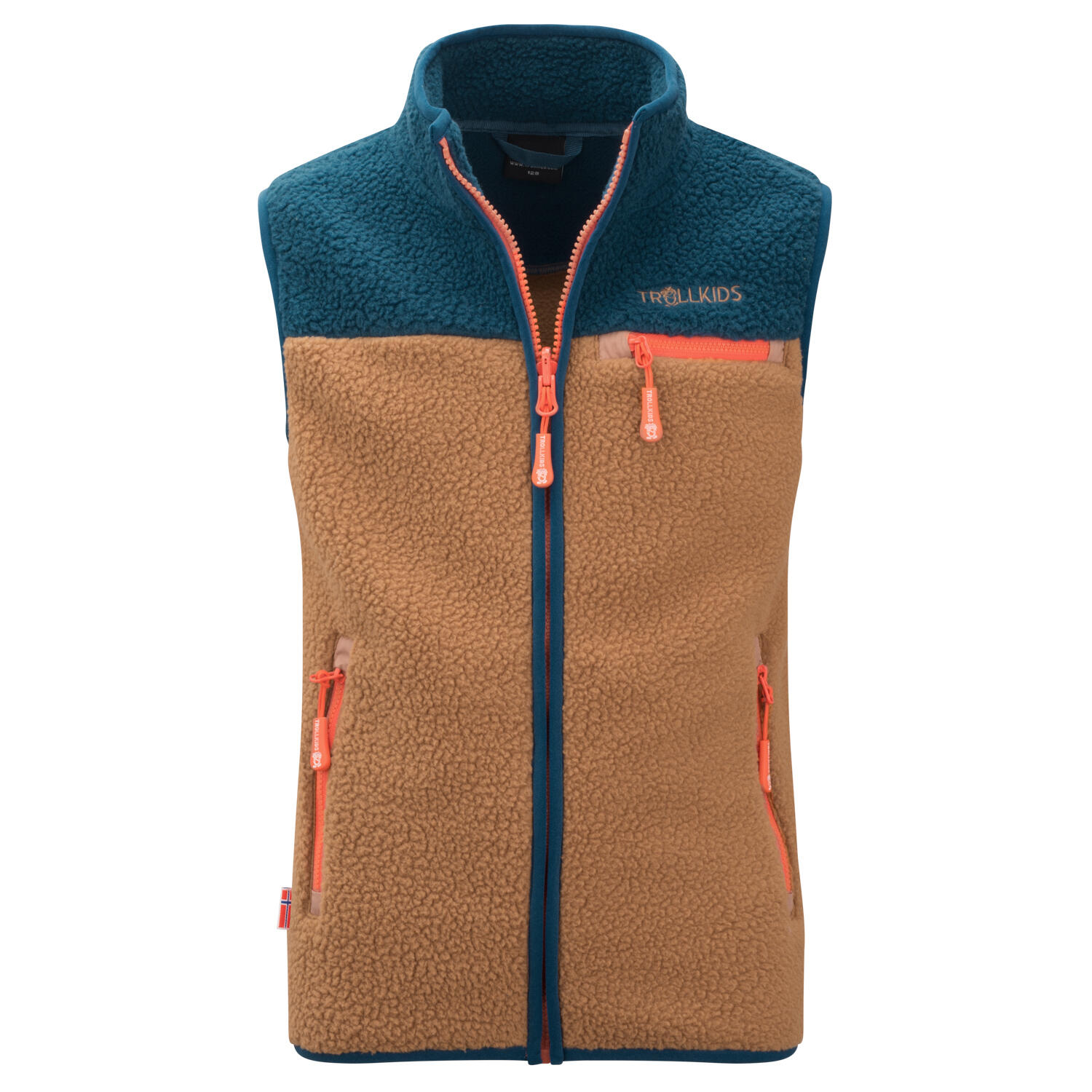 braun / BLAU / orange