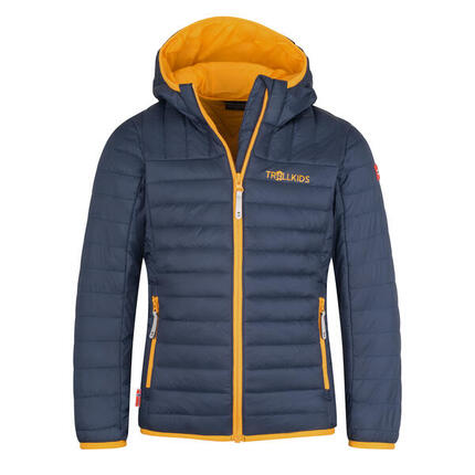 Kinder Steppjacke Eikefjord Marineblau/Hellgrün