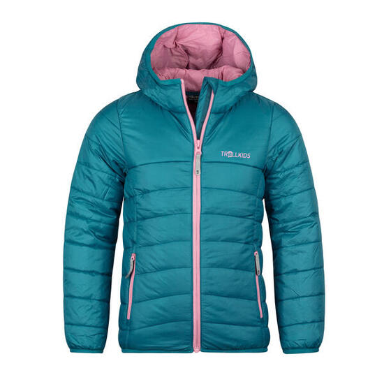 Veste matelassée fille Eikefjord bleu-vert/violet