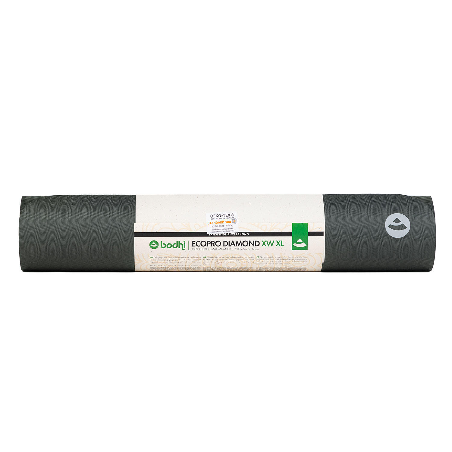 BODHI EcoPro Diamond XL/XW Yogamat van natuurlijk rubber, 6 mm 7/7