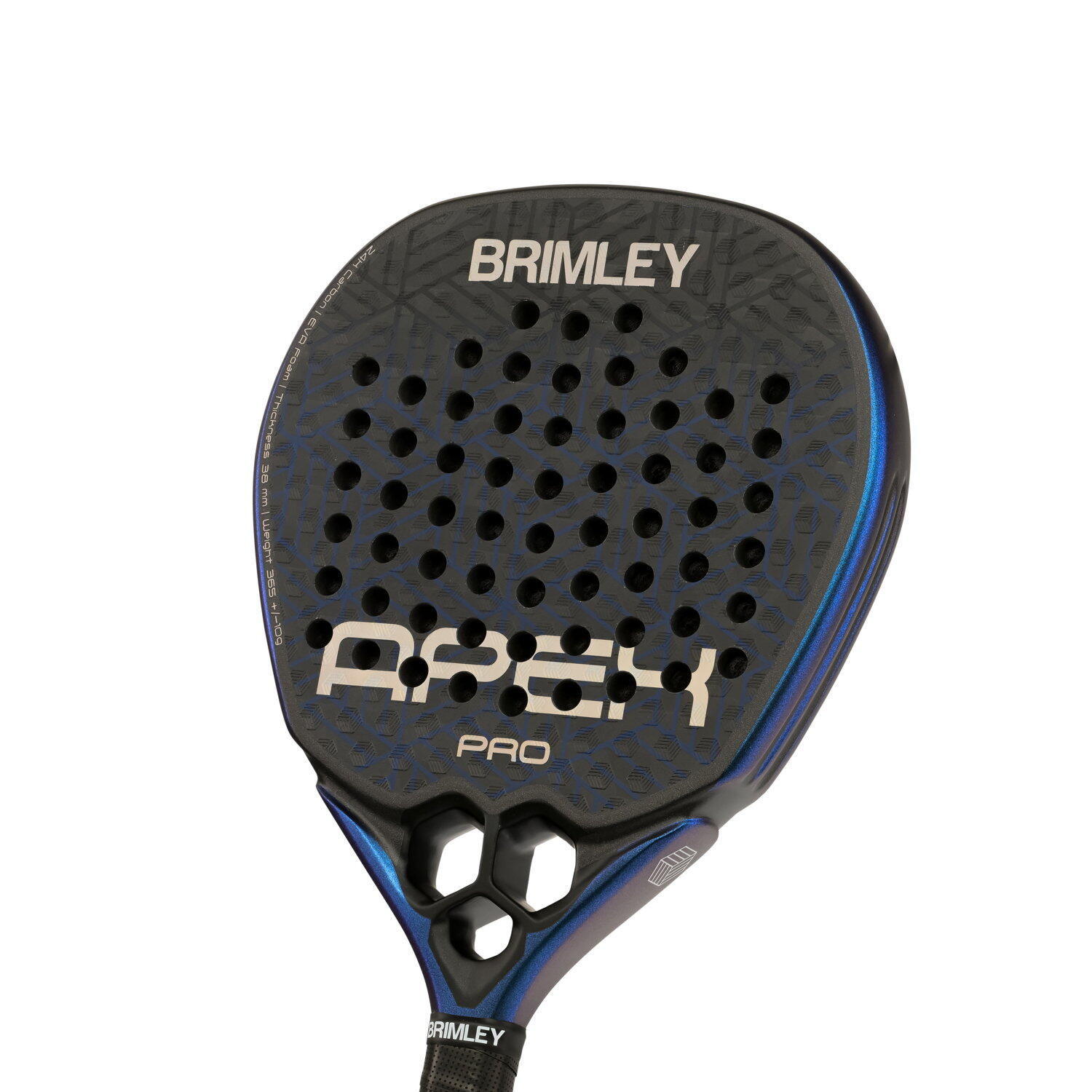 APEX Pro 24k padelracket -  ZWART - unisex 3/5