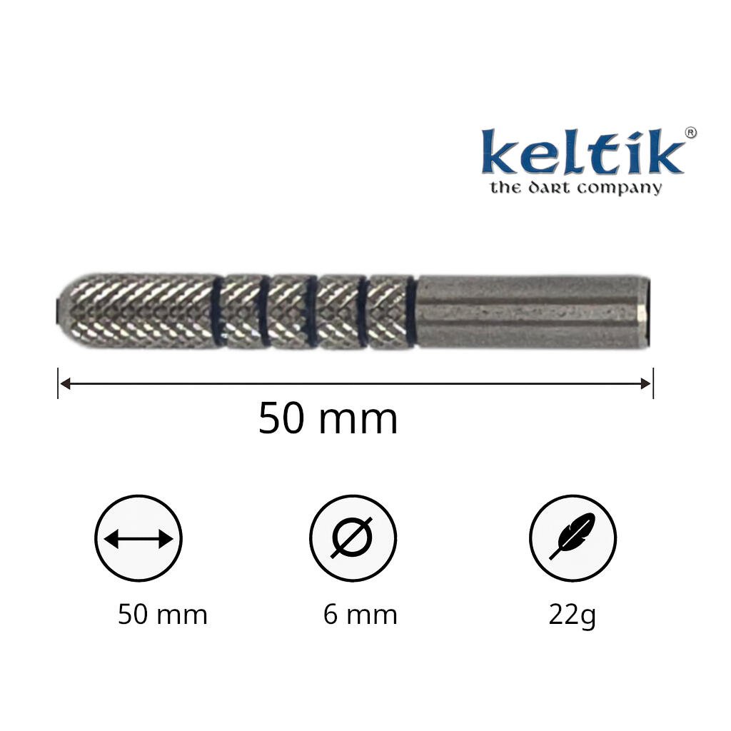 Steeldart Steel Dart Pfeile Keltik The Lance 22 g - 80% Tungsten 5/7