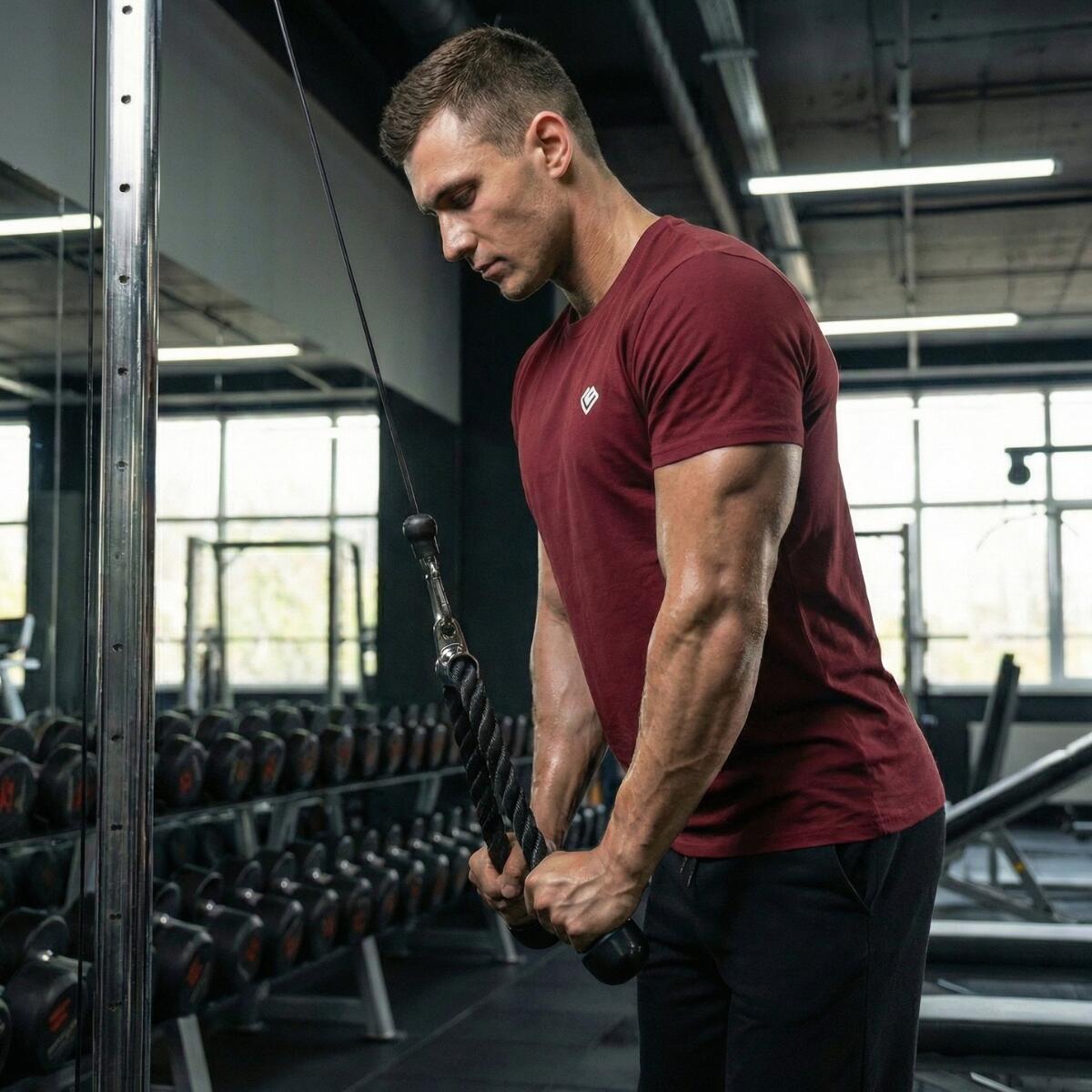 Zugseil "Triceps Rope" für Bizeps oder Trizeps GladiatorFit 4/4