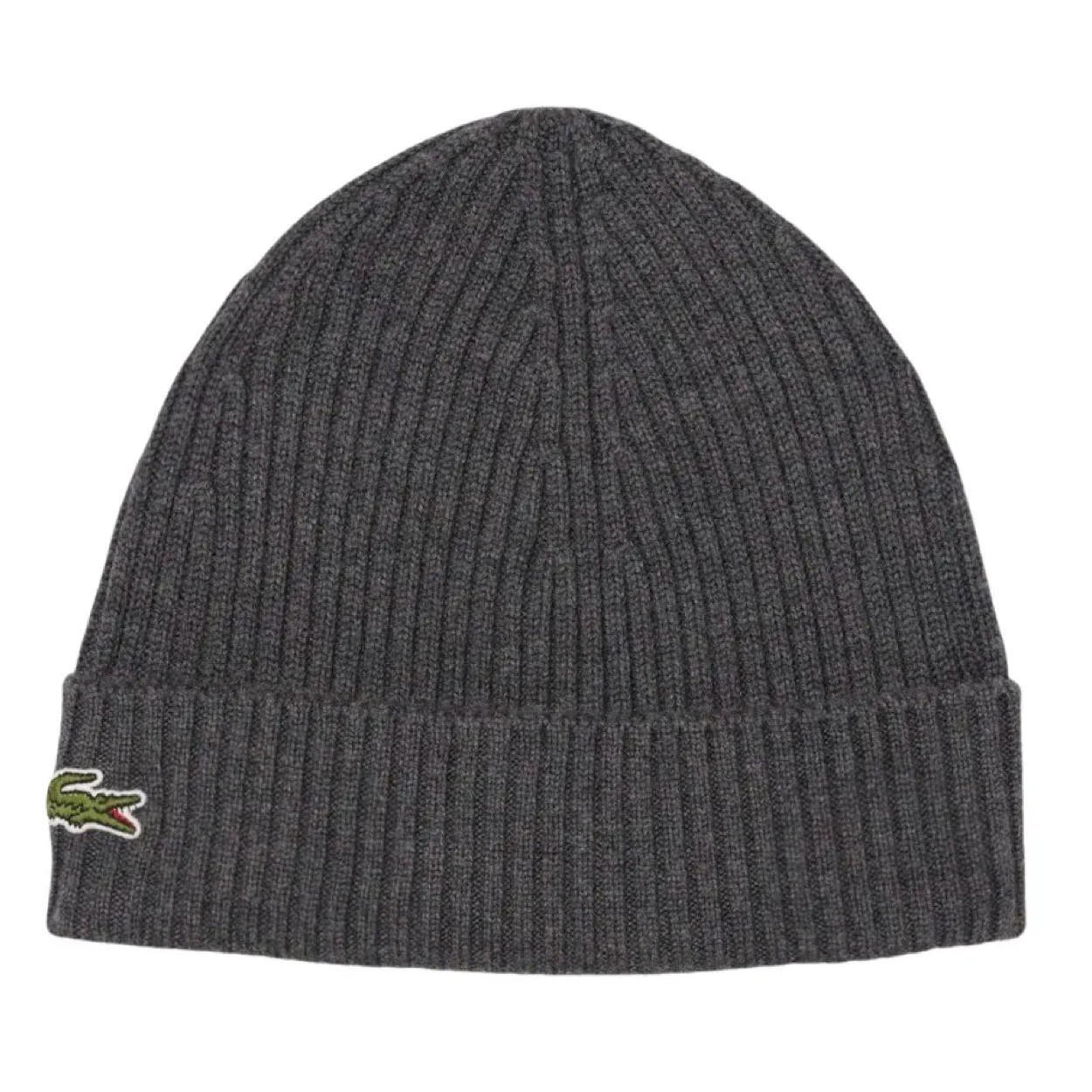 Lacoste - Bonnet À Revers Lacoste En Laine - Homme - Bob - Gris - Decathlon