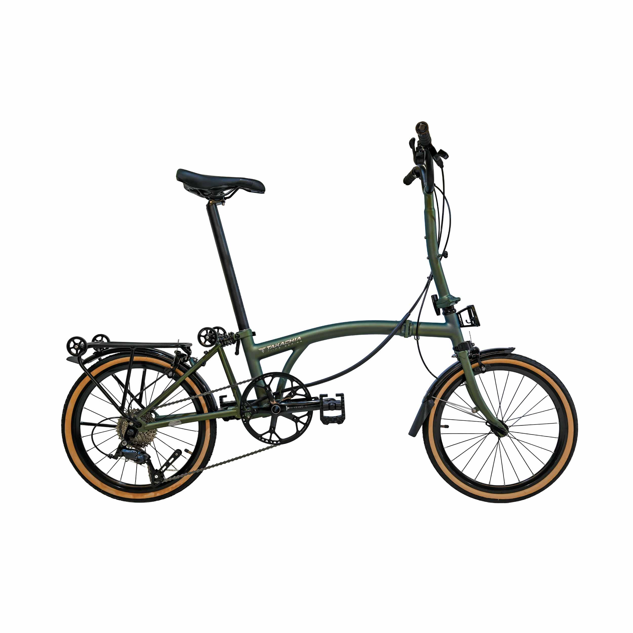 Jiyong　20 TAKACHIA TIIME SERIES C20 PRO 9-SPEED TRIFOLD BIKE [DEFENDER GREEN