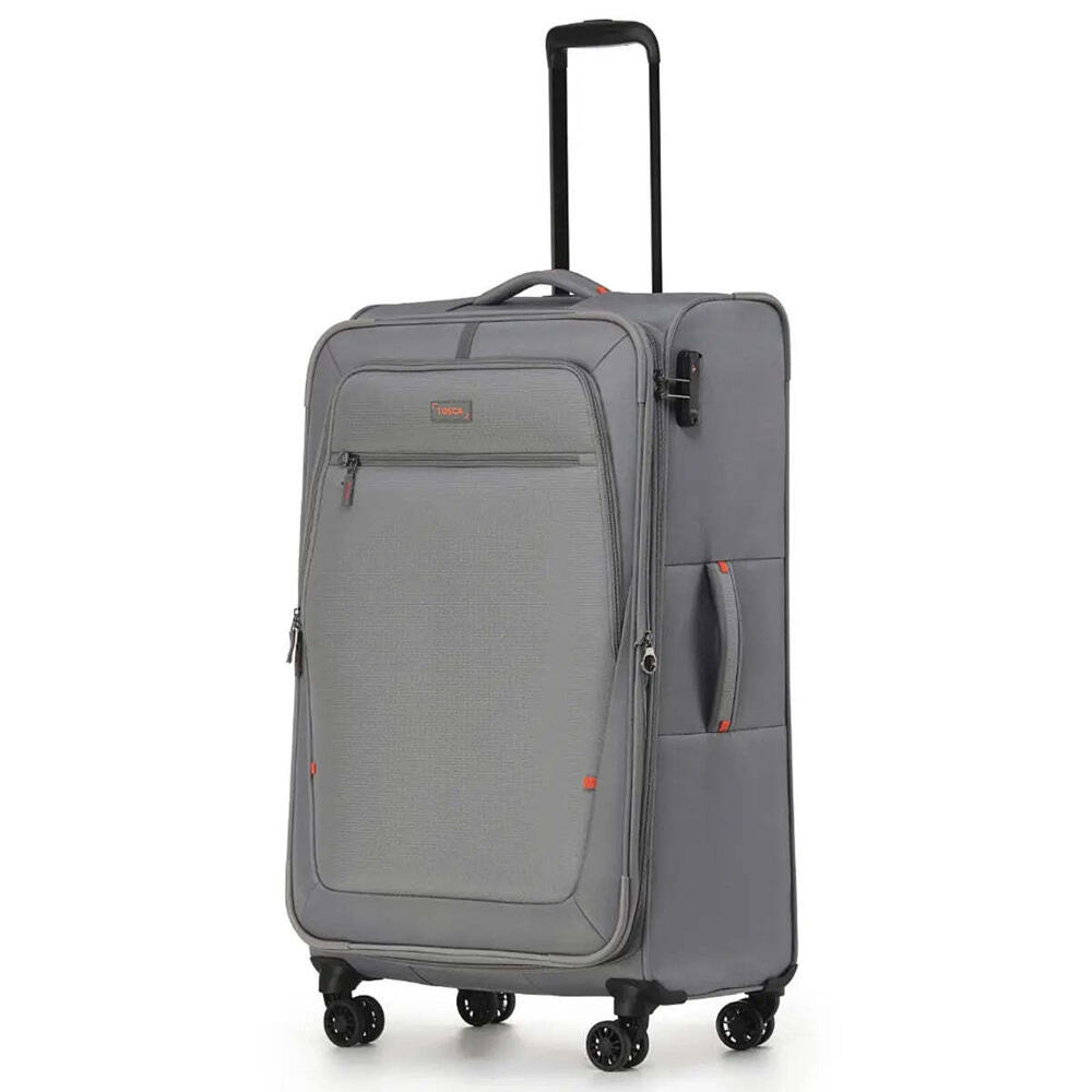 Tosca Luna-Lite 77 cm 4-Wheel Expandable Suitcase - Grey / Orange