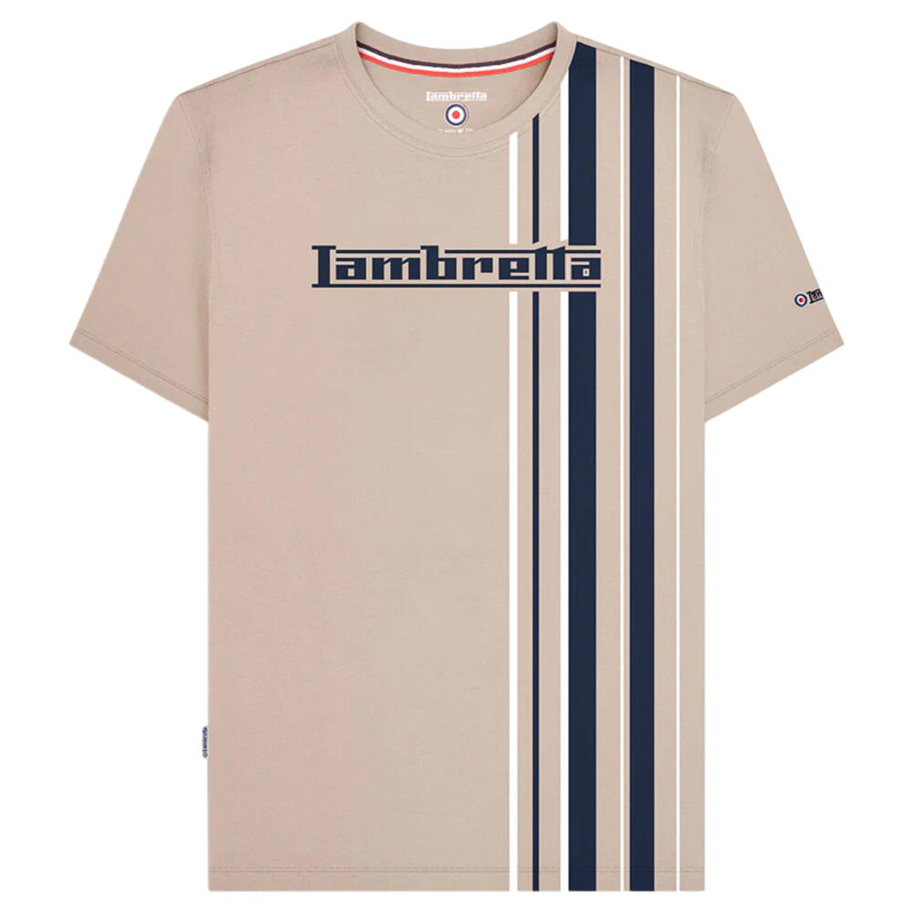 Lambretta Mens SS25 Racing Stripe T-Shirt